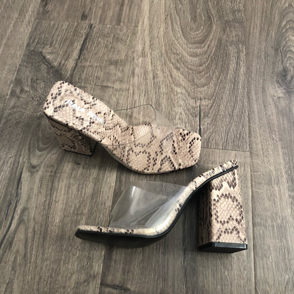 Snake skin heels